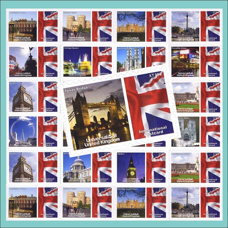 Royal Mail Stamps Manufacturer - British Architecture Collectors Pack 5 Stamps Per Sheet