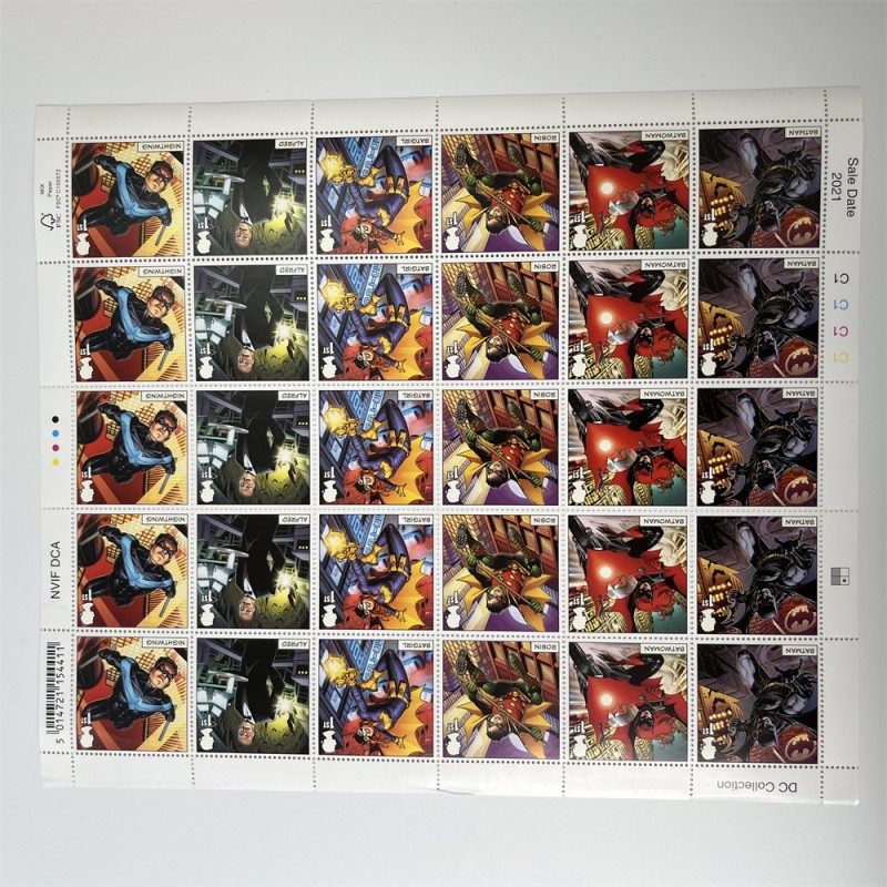 Stamp Stickers Manufacturer - Unique Fruit Theme 1st Class 10pcs Strawberry Eggplant