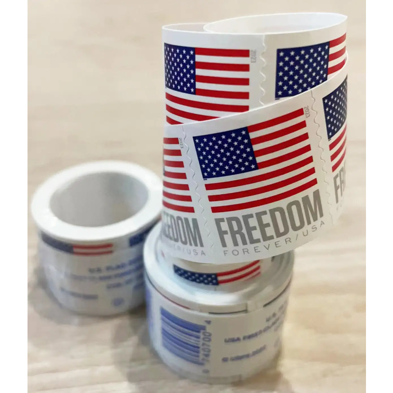 Stamp Stickers Manufacturer - Best-Selling American Flag Suitable for International Mail