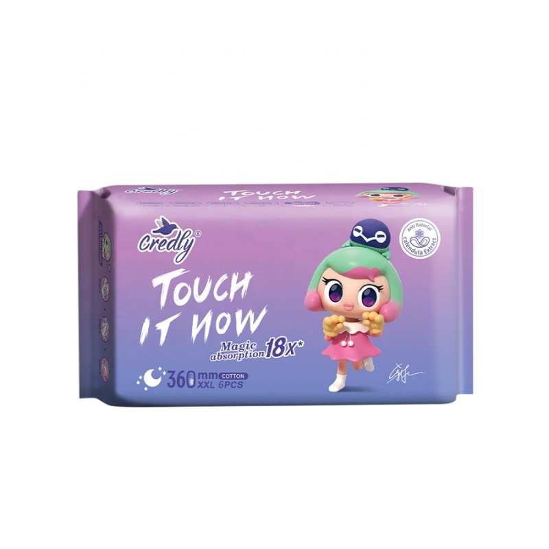 Sanitary Napkins Manufacturer - 6 Pcs 1 Pack 360mm Size Disposable Daily Menstrual Pads