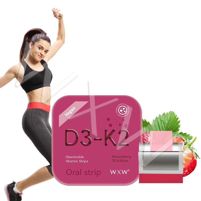 Vitamin D3 K2 Oral Strip Factory - Popular Supplement OEM Brand Vegan Immune