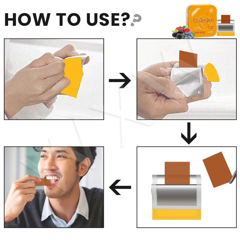 Collagen Oral Strip Factory - Private Labels Brighten Whitening Hair Skin