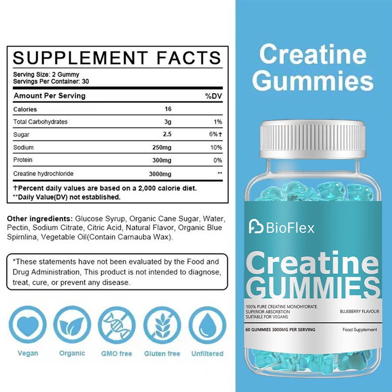 Creatine Gummies Manufacturer - BioFlex China Manufacturer Wholesale High Potency Pre Workout