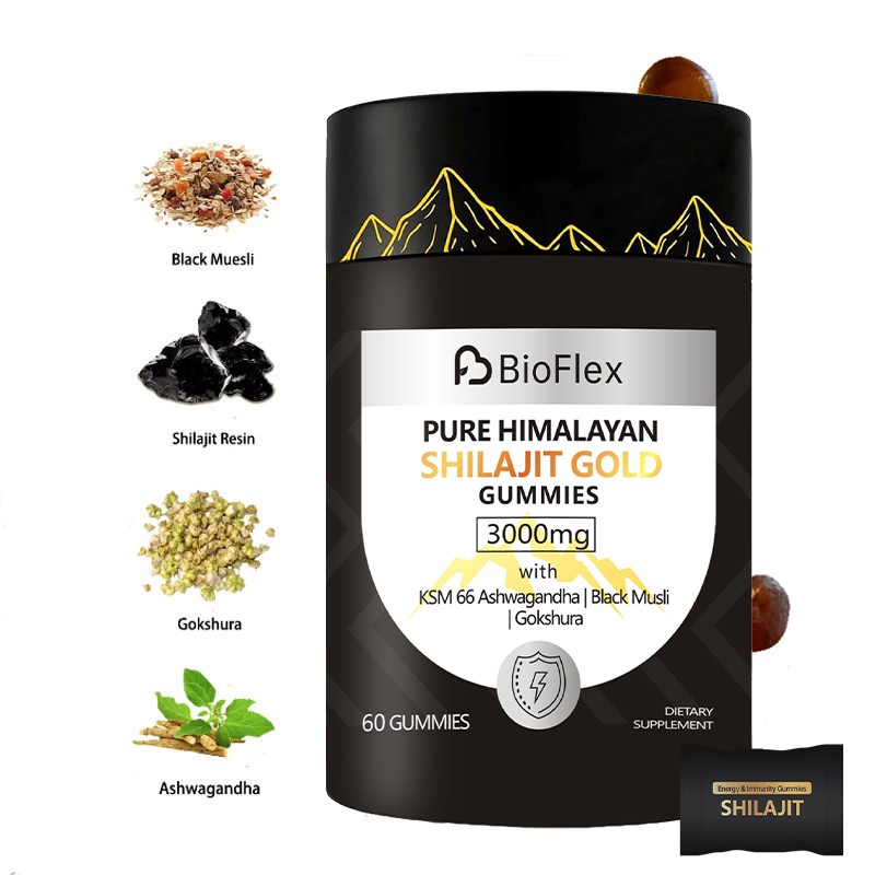 Shilajit Gummies Manufacturer - OEM Private Label Sugar Free Natural Pure Himalayan Ashwagandha