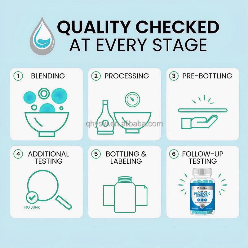Probiotic Gummies Manufacturer - OEM Private Label Natural Orange Strawberry Sugar-Free 5 Billion