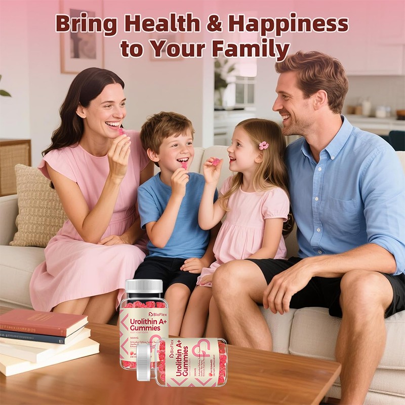 Urolithin Gummies Manufacturer - BioFlex OEM Private Label Natural 500mg Urolithin Dietary