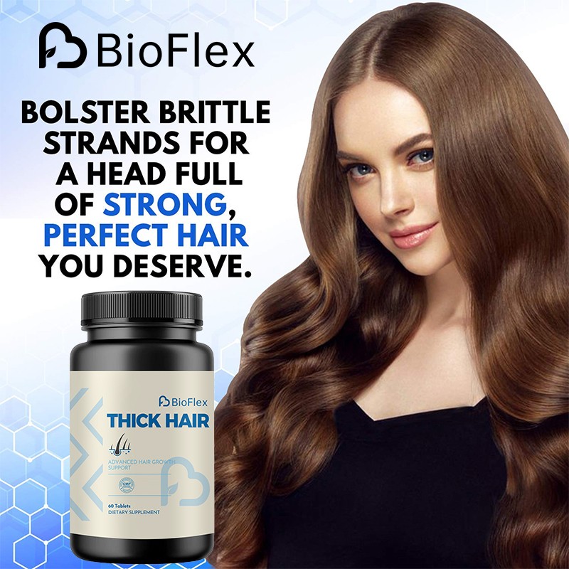 Hair Supplements Manufacturer - BioFlex Custom 60 Tables 5000mcg Biotin Keratin Collagen Vitamin