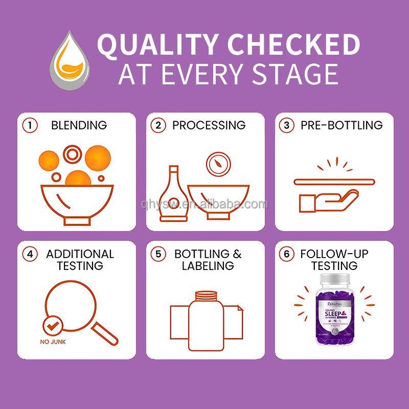 Sleep Gummies Manufacturer - Custom Private Label Halal Natural Vegan Melatonin Gummies Mind Calm