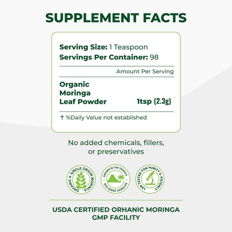 Moringa Powder Manufacturer - BioFlex China Supplier Wholesale Bulk OEM Private Label Flavoured