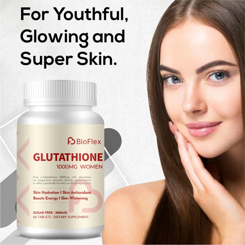 Glutathione Tablets Manufacturer - BioFlex China Factory Bulk Antioxidant Health 1000mg 60 Tablets