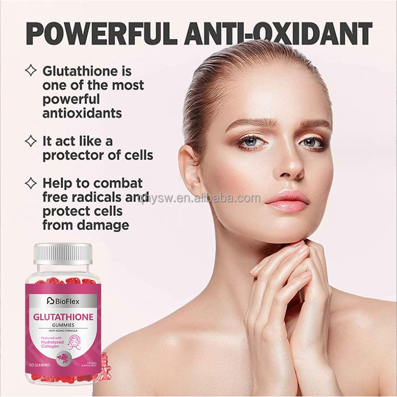 Skin Gummies Manufacturer - OEM Private Label Natural Vegan Anti Aging Glutathione Collagen Glow