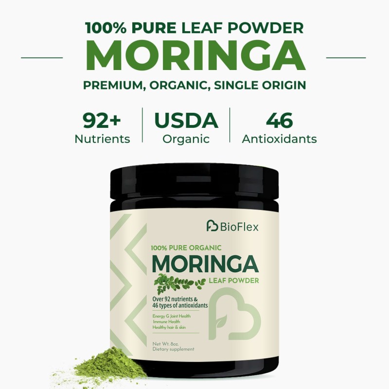 Moringa Powder Manufacturer - BioFlex China Supplier Wholesale Bulk OEM Private Label Flavoured