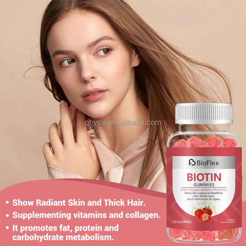 Hair Gummies Manufacturer - OEM Private Label Hair Growth Biotin Collagen Keratin with Vitamin C