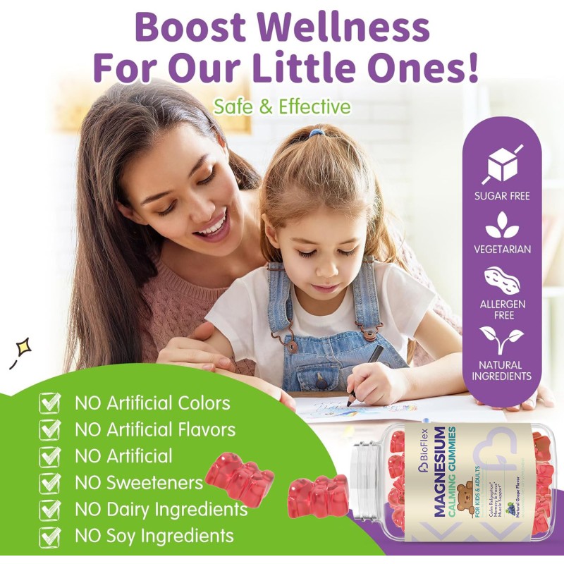 Kids Sleep Gummies Manufacturer - OEM Private Label Natural Grasp Flavor Melatonin-free B6 D3