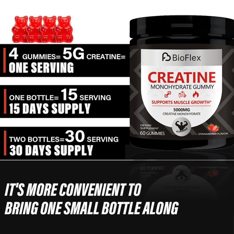 Creatine Gummies Manufacturer - Wholesale OEM Private Label Custom Flavor Sugar Free 5g