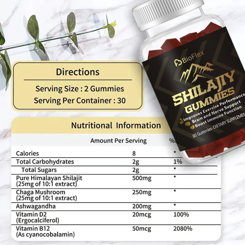 Creatine Gummies Manufacturer - BioFlex OEM Natural Blueberry Flavor 100% Pure Vegan 3000mg