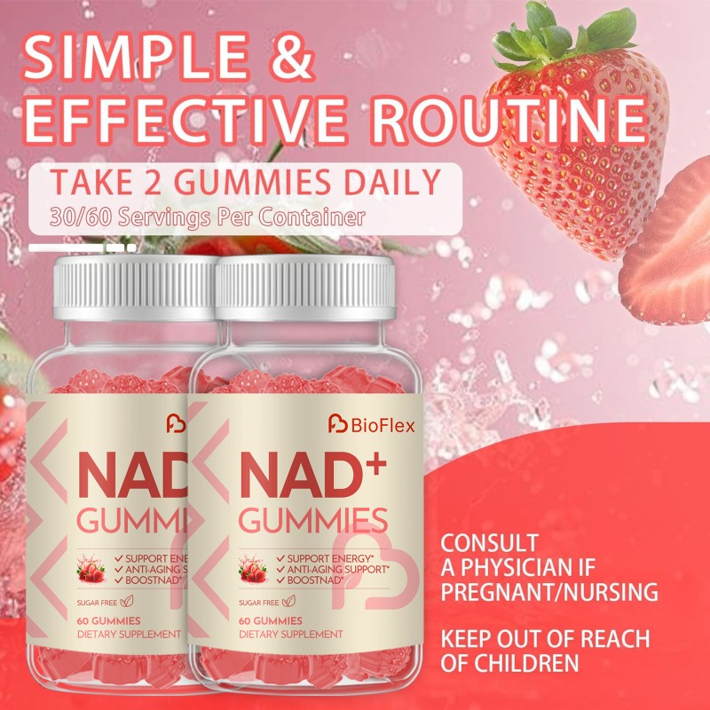 NAD Gummies Manufacturer - China Manufacturer Sugar Free Support Anti-Aging 1000mg Nicotinamide