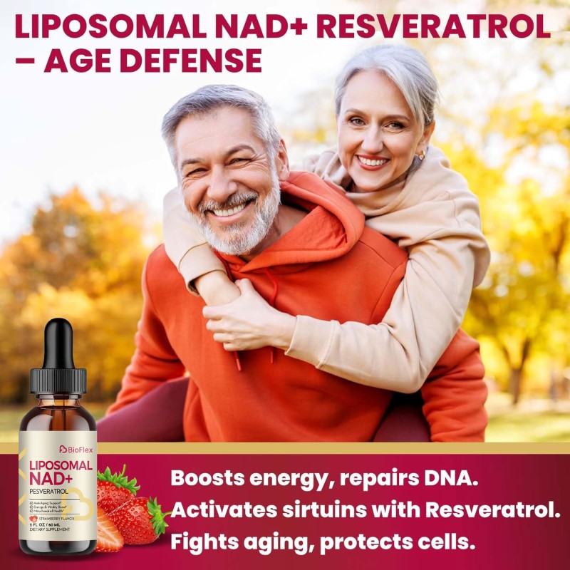 NAD Drops Manufacturer - BioFlex China Factory Custom Formula 1500mg Liposomal NAD+ Oral Liquid