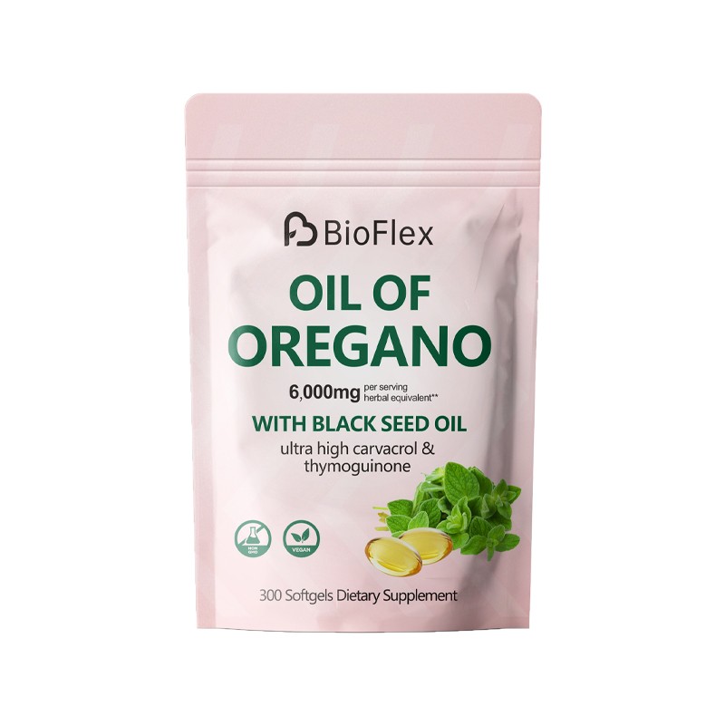 Oregano Oil Capsules Manufacturer - Wholesale 6000mg Oregano Oil Softgels Black Seed Oil Pouch