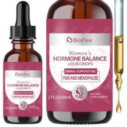 Hormone Drops Manufacturer - BioFlex Custom Ingredient 60ml Female Balance PMS Menopause Supplement