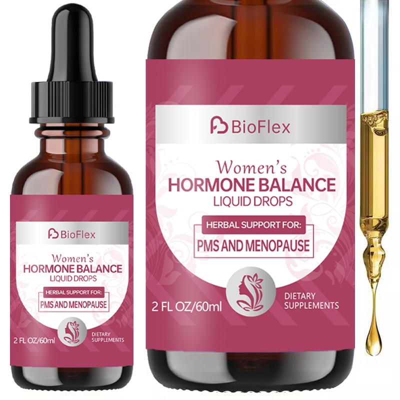 Hormone Drops Manufacturer - BioFlex Custom Ingredient 60ml Female Balance PMS Menopause Supplement