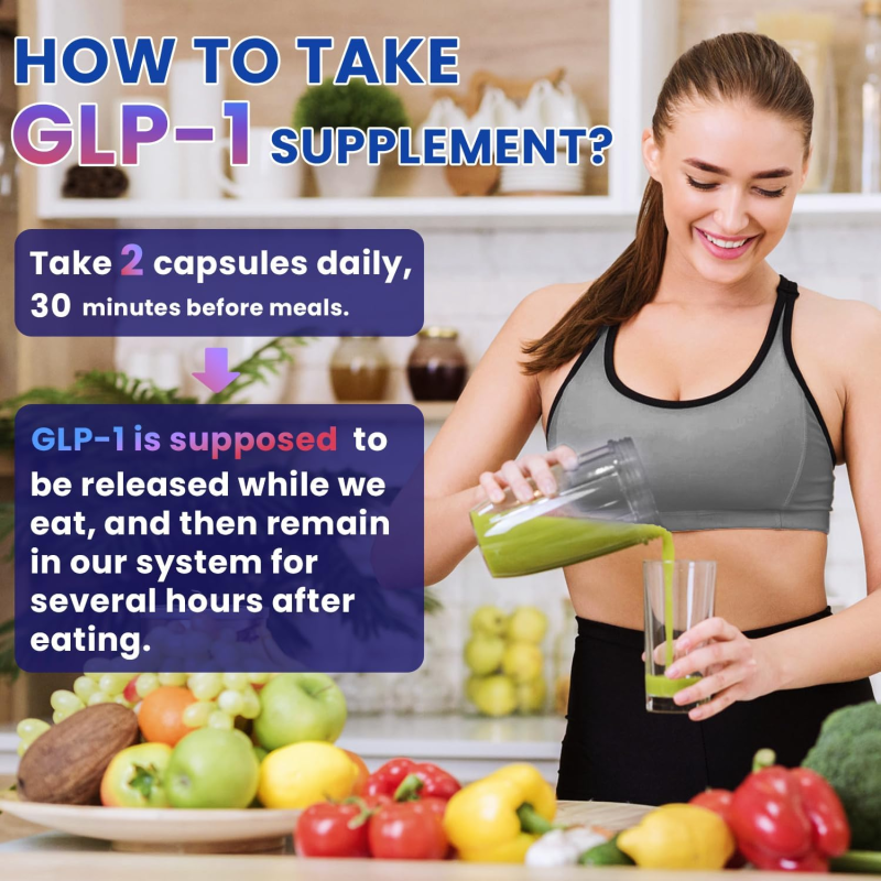 GLP-1 Capsules Manufacturer - BioFlex Factory Directly Custom Formula Natural Vegan GLP-1