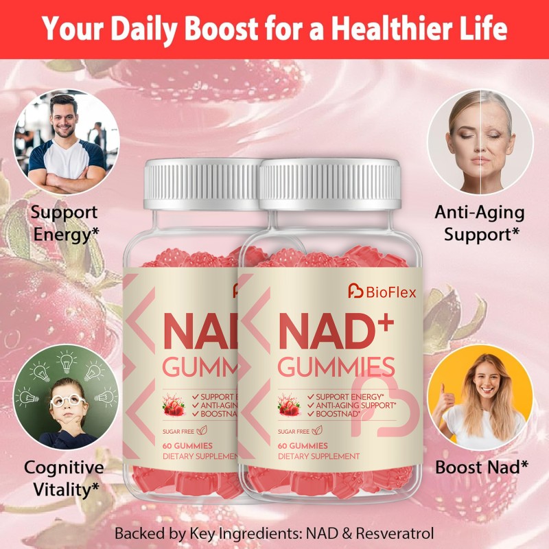 NAD Gummies Manufacturer - China Manufacturer Sugar Free Support Anti-Aging 1000mg Nicotinamide