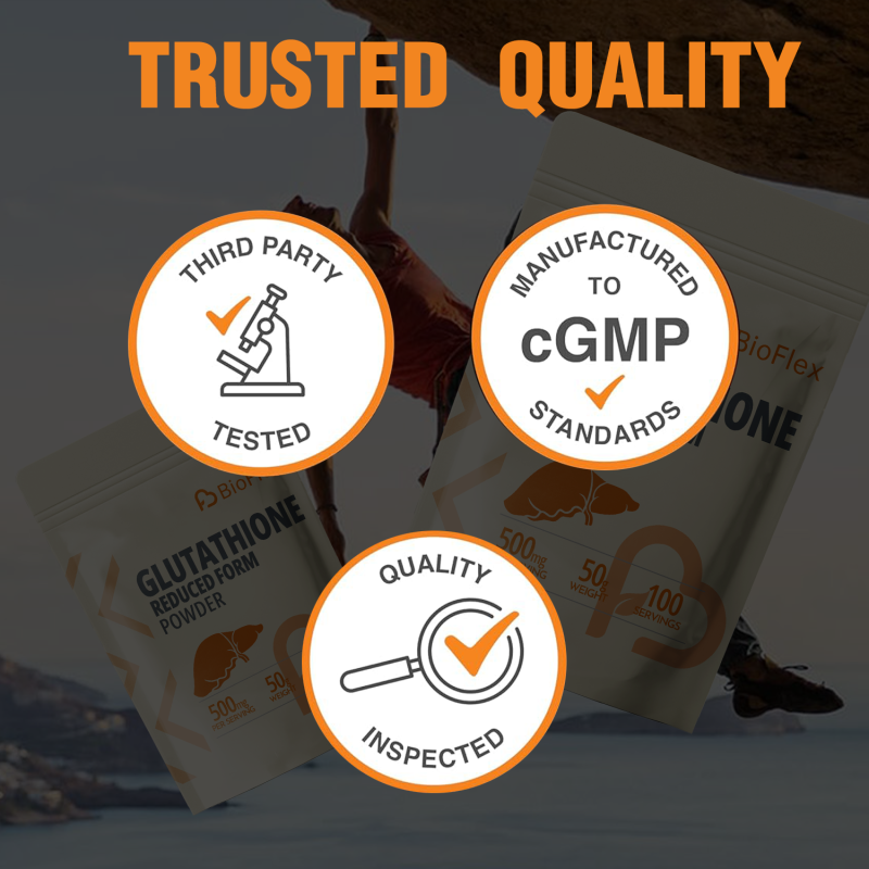 Glutathione Powder Manufacturer - BioFlex Vegan Pure Reduced Glutathione Skin Hydration Whitening