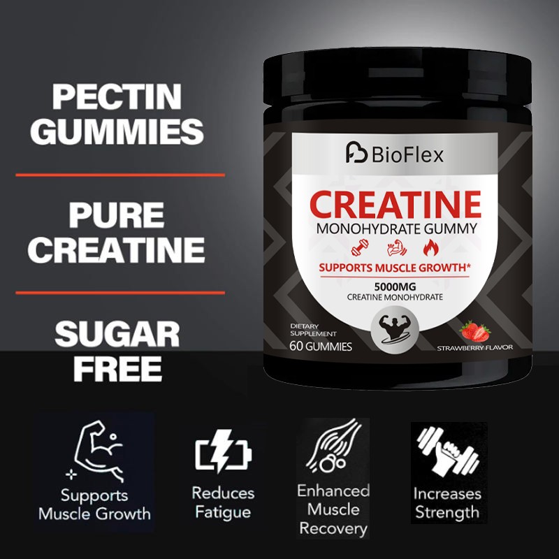Creatine Gummies Manufacturer - OEM Private Label Preworkout Creatine HCL Gummies 5g Halal