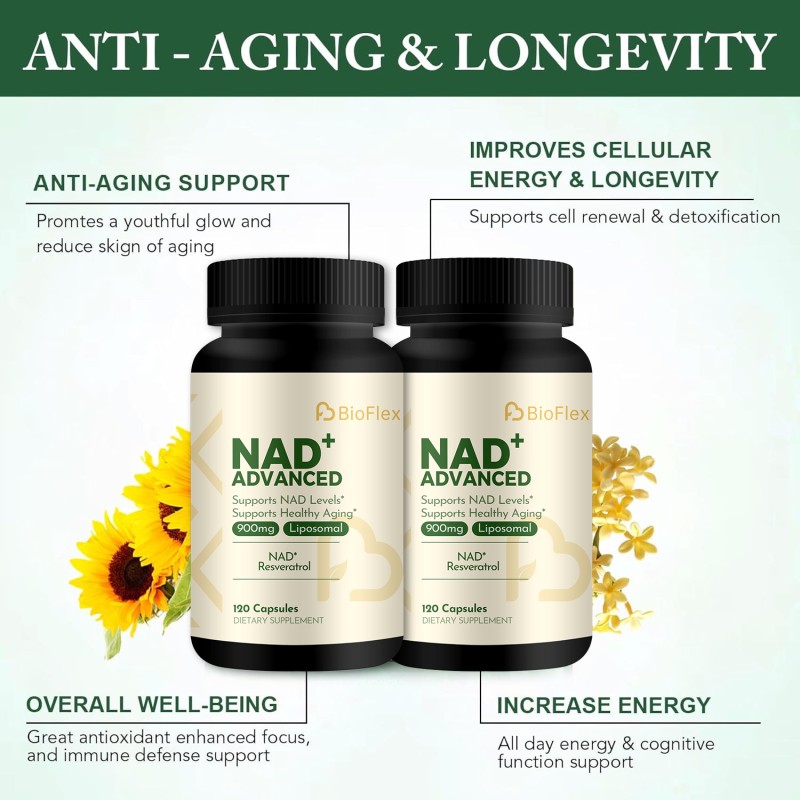 NAD Capsules Manufacturer - Wholesale OEM Private Label Vegan Liposomal NAD 900mg Complex