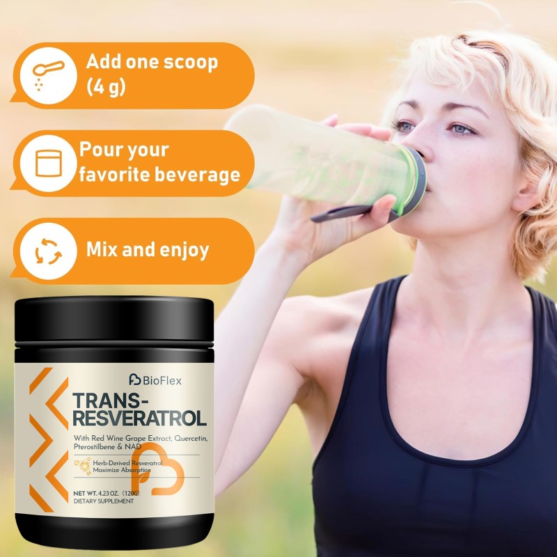 Antioxidant Powder Manufacturer - High Quality Sugar Free 4000mg NAD Nicotinamide Trans Resveratrol