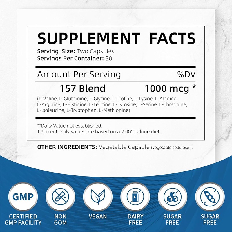 Workout Supplements Manufacturer - Wholesale OEM Logo Recovery Boost Energy Focus 1000mcg Capsule