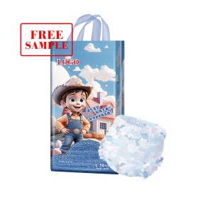 Disposable Diapers Factory - 3D Leak Prevention White Cotton Double-Deck Anti-Side