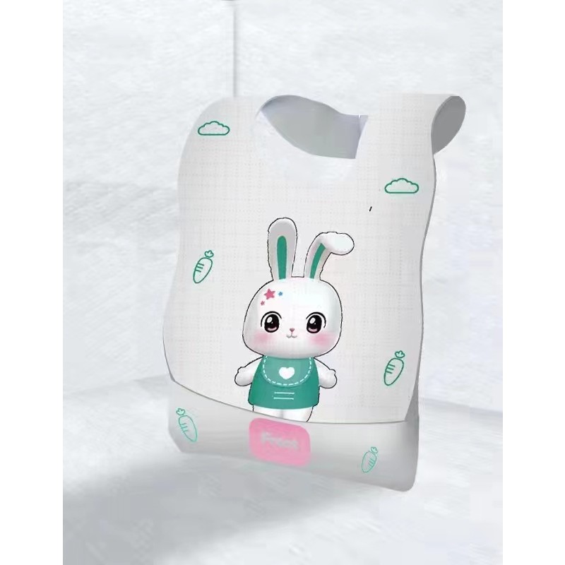 Baby Bibs Manufacturer - Baby Feeding Non-Woven Custom Printed Waterproof Eating Out