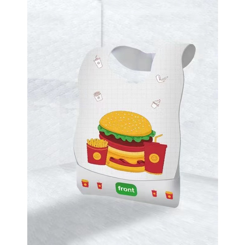 Baby Bibs Manufacturer - Cartoon Design Soft Skin-Friendly OEM/ODM Disposable Saliva Towel