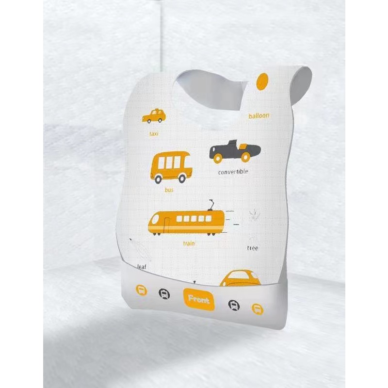 Baby Bibs Manufacturer - Baby Feeding Non-Woven Custom Printed Waterproof Eating Out