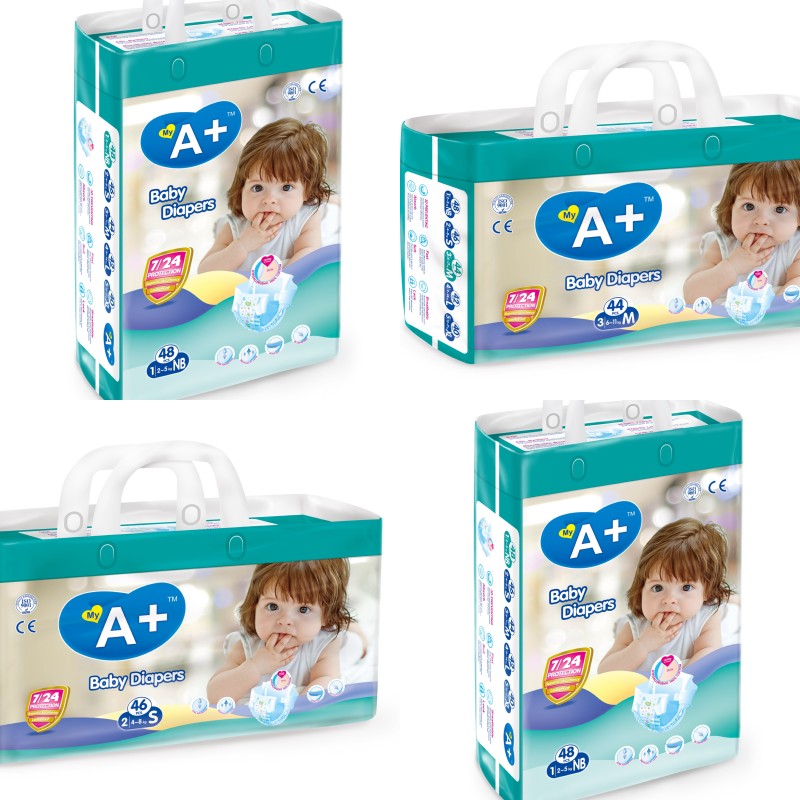 Baby Diapers Manufacturer - A+ Brand Free Sample OEM Private Label Disposable Cotton Pants