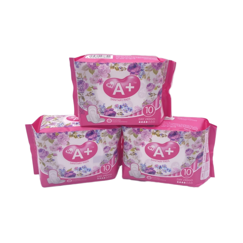 Sanitary Napkins Manufacturer - My A+ Premium Quality Disposable Breathable Winged Super