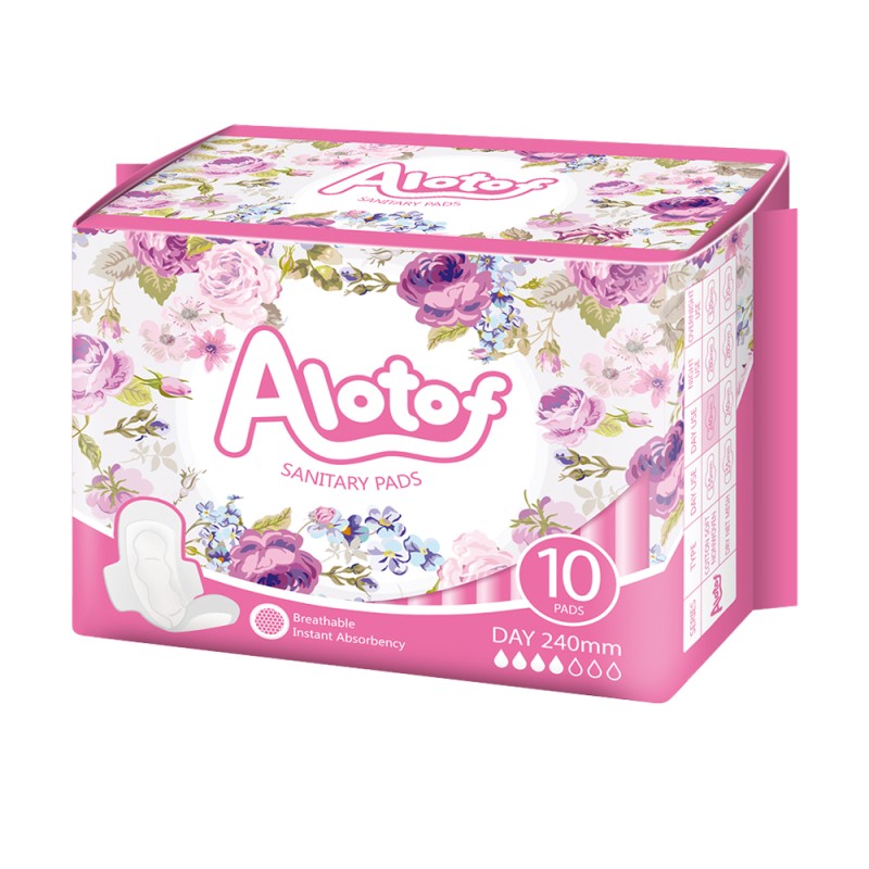 Sanitary Pads Manufacturer - Alotof Ladies Pad Excellent Regular 10pcs Pouch Pack