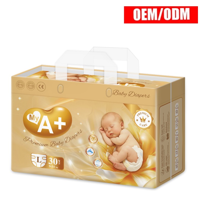 Baby Diapers Manufacturer - Golden Package Premium Quality Breathable Soft Disposable