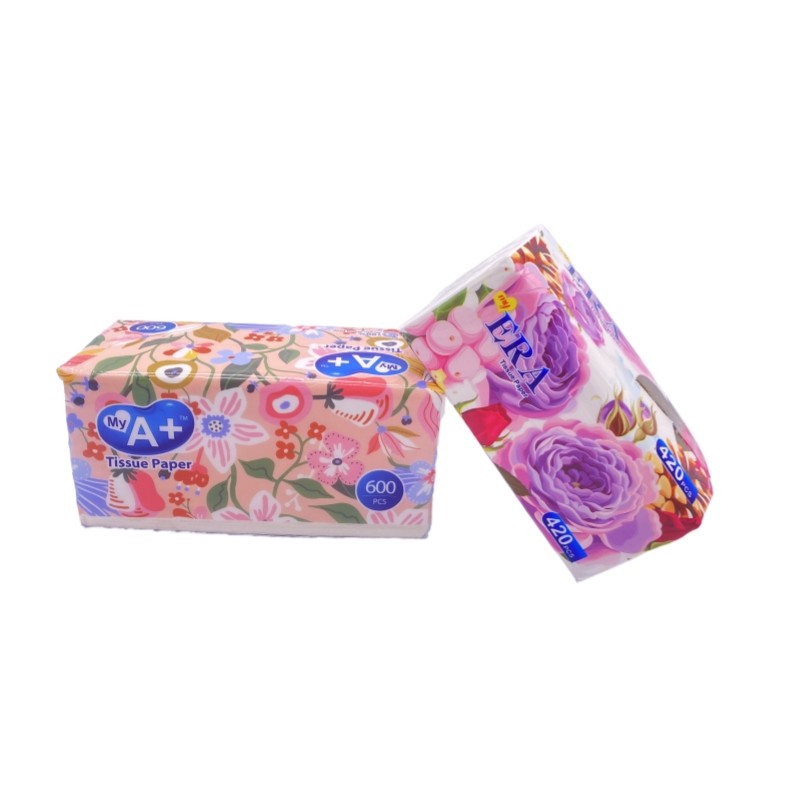 Facial Tissue Manufacturer - ERA Customized Soft Face Cleaning Printing 4ply Wholesale Price
