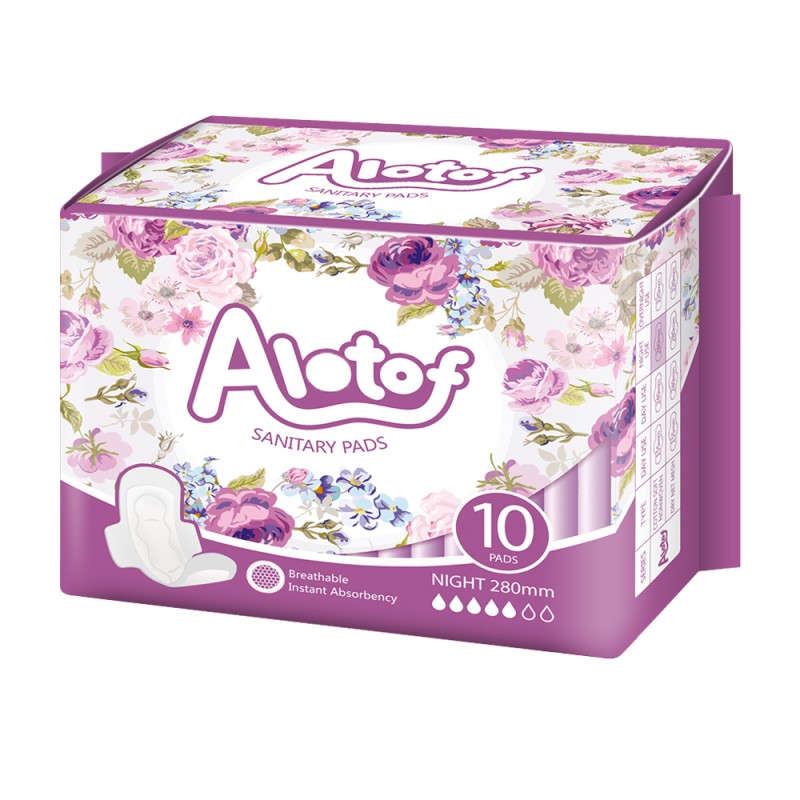Sanitary Pads Manufacturer - Alotof Ladies Pad Excellent Regular 10pcs Pouch Pack