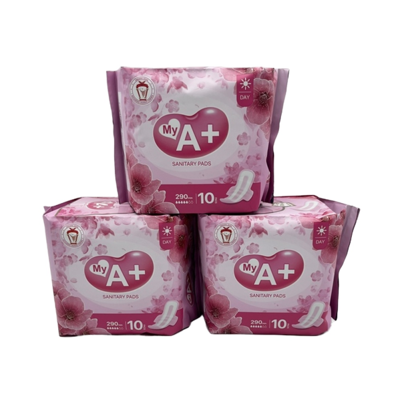 Sanitary Napkins Manufacturer - My A+ Premium Quality Disposable Breathable Winged Super