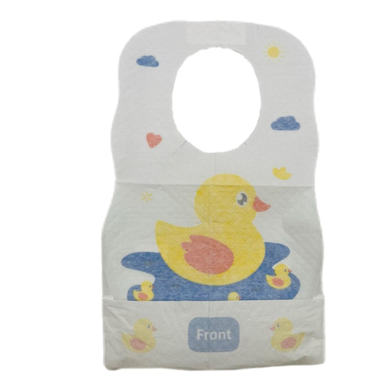 Baby Bibs Manufacturer - Cartoon Printing Disposable Soft 10pcs/bag Non Woven Good