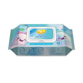 Wet Wipes Manufacturer - A+ Flushable Household Toilet Spunlace Material 15x20cm Cleaning