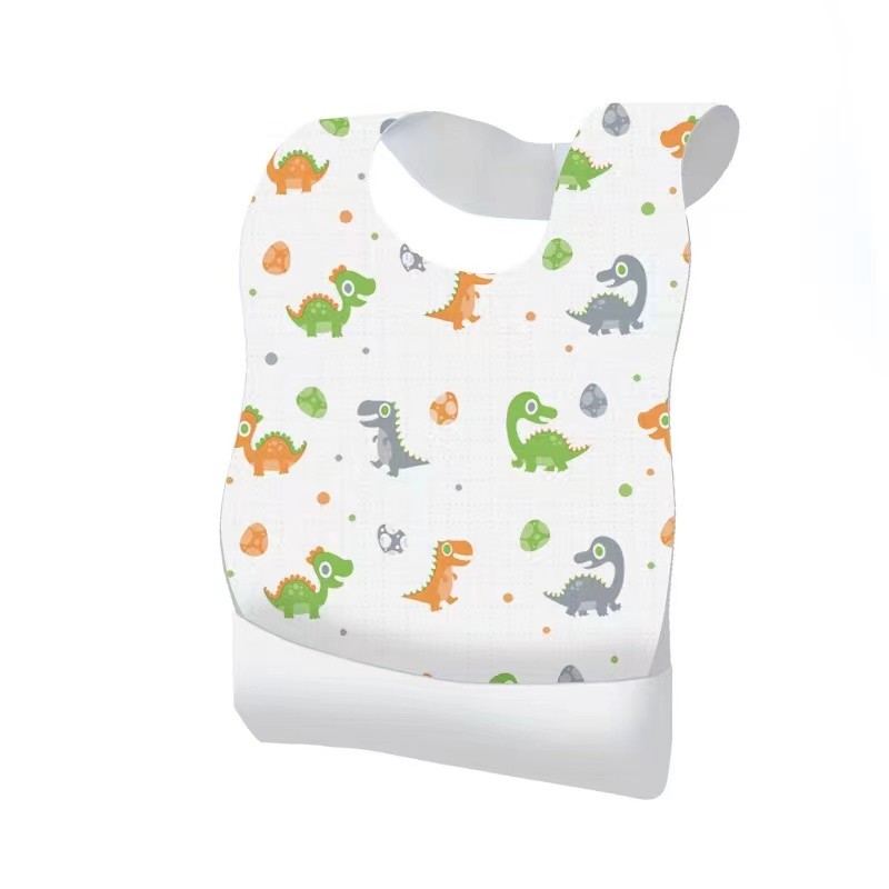 Baby Bibs Manufacturer - Cartoon Printing Disposable Soft 10pcs/bag Non Woven Good