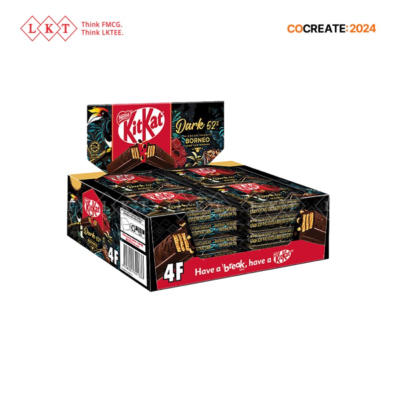 Chocolate Manufacturer - Kit Kat Dark Borneo 17G 8's Malaysia Direct Factory Wholesale Export