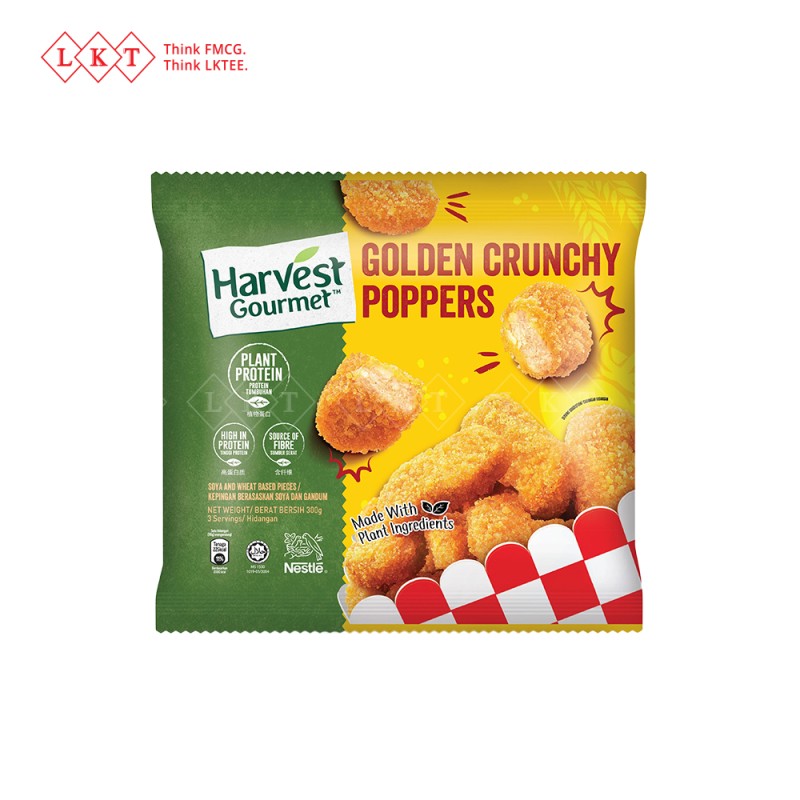 Plant Based Snacks Manufacturer - Harvest Gourmet Golden Crunch Poppers 300G Malaysia Wholesale