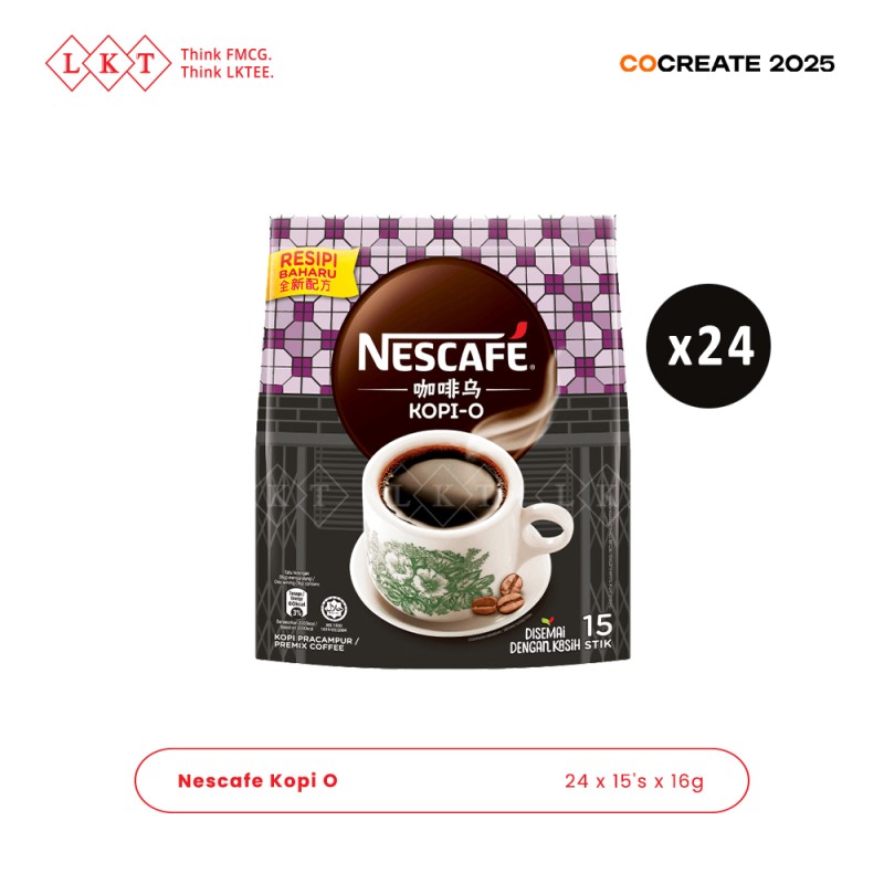 Instant Coffee Manufacturer - Nescafe Kopi O Sachets 16G 15'S Nestle Halal Malaysia Drink