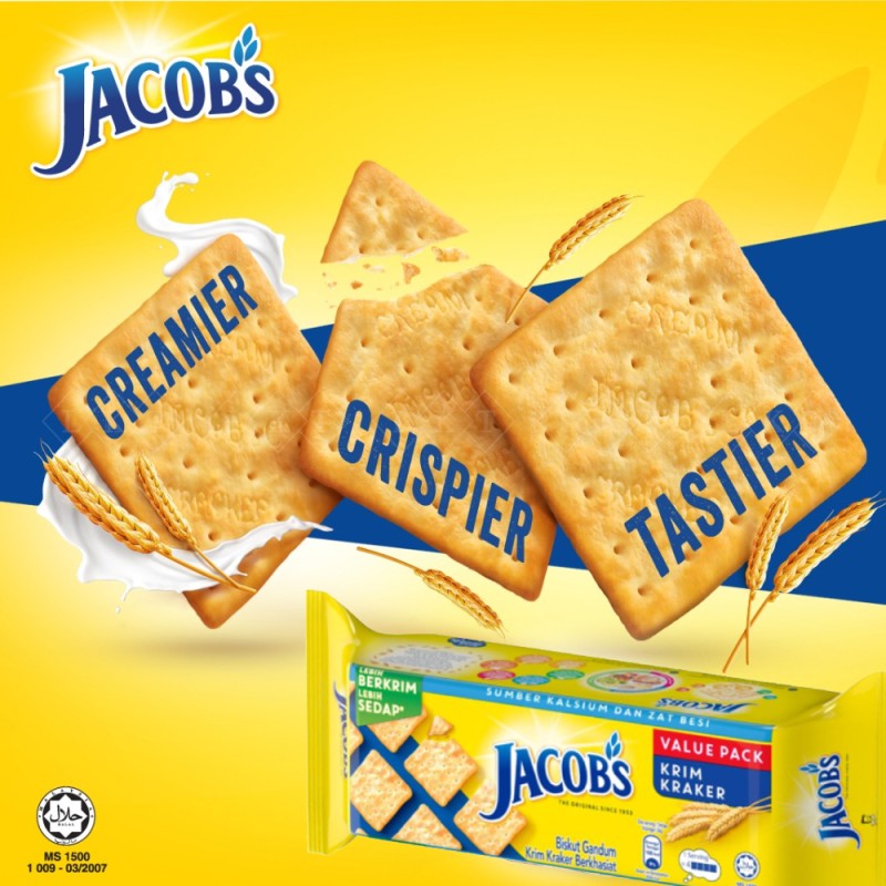 Crackers Manufacturer - Jacob's Weetameal Cracker Multipack 502.2G Dietary Fiber Halal